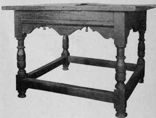 Oak Table, 1650 1675.