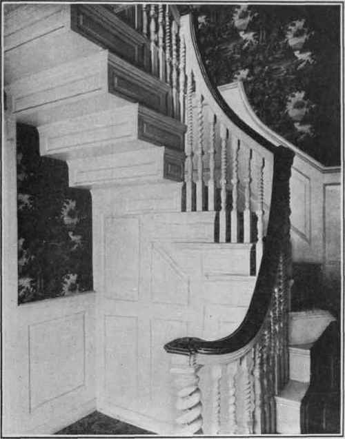 Stairs in Allen House, Salem, 1770.