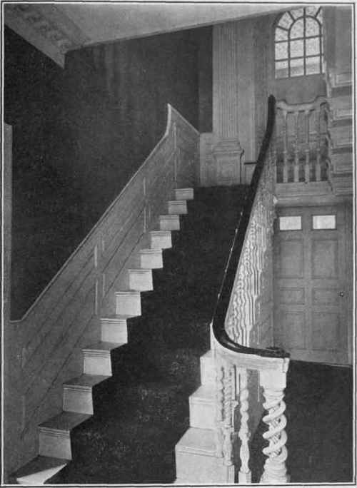 Stairs in Sargent Murray Gilman House, Gloucester, 1768.