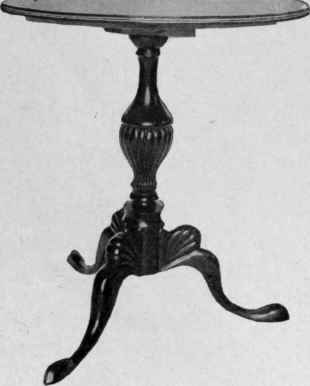 Tea table, about 1770.