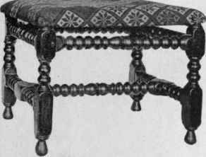 Turned Stool, 1660.