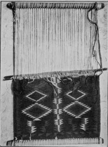 NAVAJO METHOD OF WEAVING