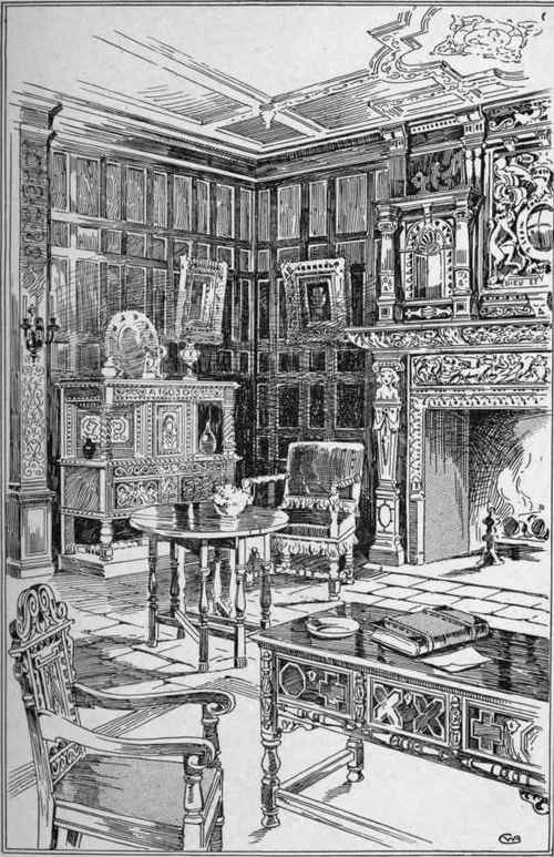 Panelled Room, Formerly In Old Bow Palace Now In The Victoria And Albert Museum. South Kensington