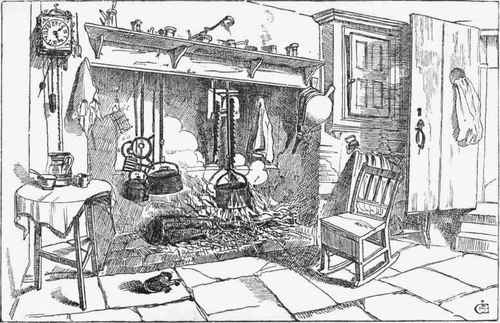 Farm house Fire place, Chambercombe, De von.