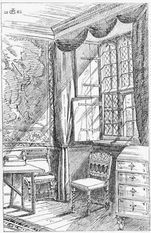 Window in Dining room at Cothele, Devon.