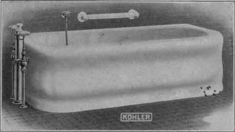 Fig. 86.   Enameled iron bath tub.
