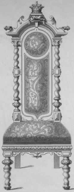 Antique High Back Chairs Plate LXX 380