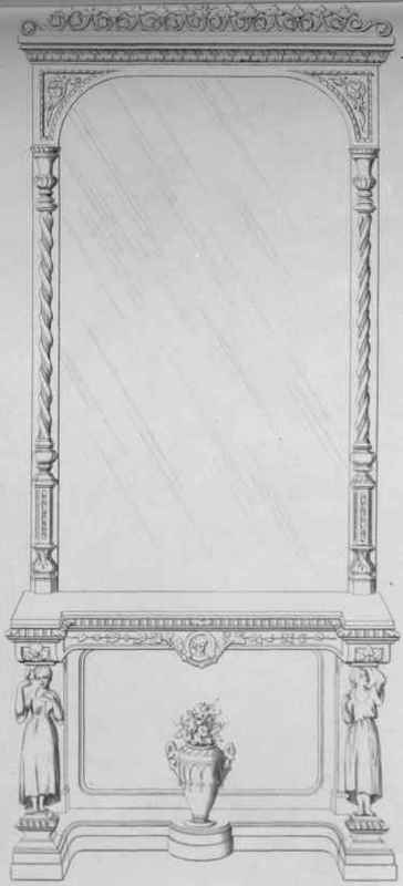 Chimney Piece And Mirror Plate LII 290