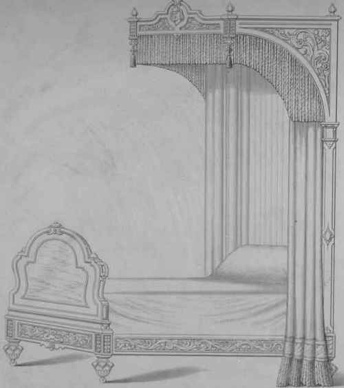 Half Tester Bedsteads Plate LXXVIII 425