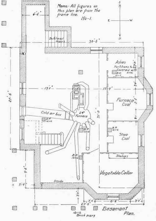 Floor And Framing Plans For W A Sylvester s House  67