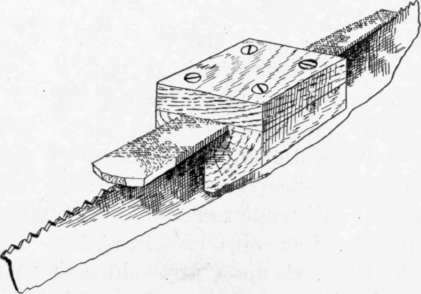 Fig. 65.   Jointing a Saw.