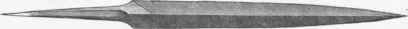 Fig. 36. Triangular or Three square File. 1/2*