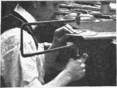 Fig. 7. Saw piercing in metal.