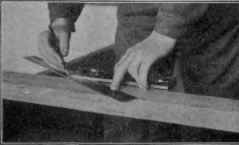 Fig. 79. Laying off Seat Cut with Framing Tool