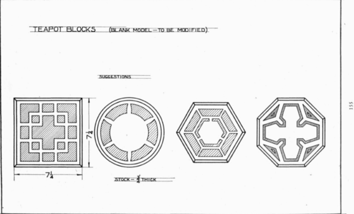 Plate 20 Teapot blocks Mechanical Drawing 42