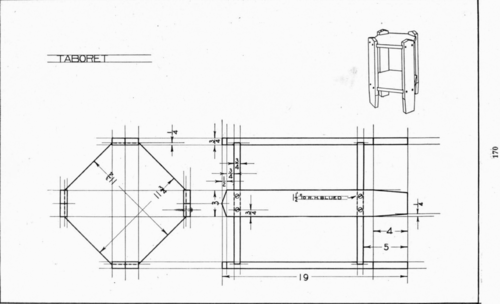 Plate 35 Taboret Mechanical Drawing 57