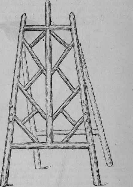 Fig. 3.   Small Easel in Rustic Work.