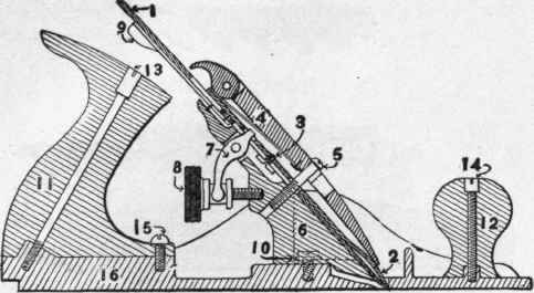 Iron Smoothing Plane 8 In X 1 3 4 In Cutter Bailey 9