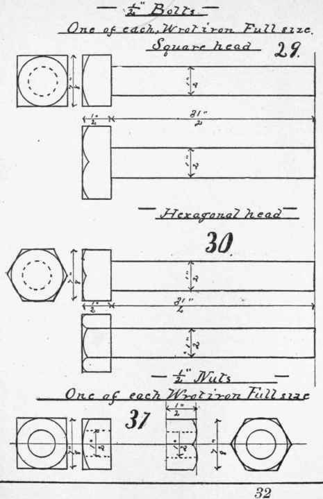 Model No 29 1 2 Suare Headed Bolt 198