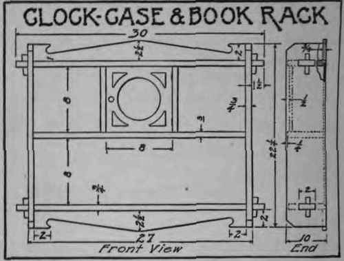 How To Make A Clock Case And Book Rack 80