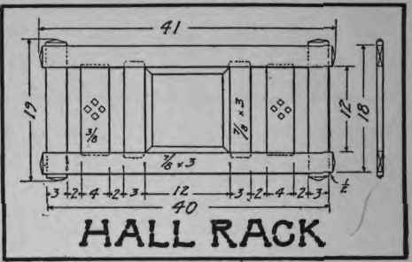 How To Make A Hall Rack 93