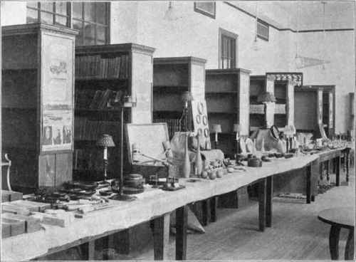 A School Exhibit.   Note the Grouping of Objects to Form Separate Units.