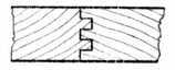 Fig. 100.   Double tongued Matchboarding.