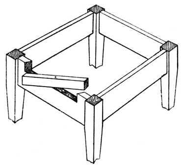 Fig. 243. Revolving Fly Rail for Table. See Pivoted Fly or Front Rail.