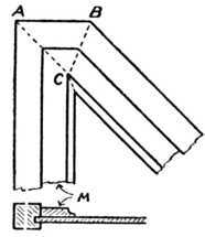 Fig. 330. Wide Mitred Moulding.