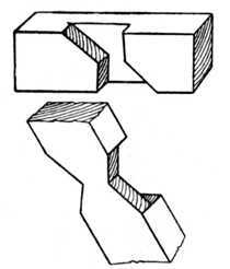 Fig. 54.   Carpentry Tie Joint.
