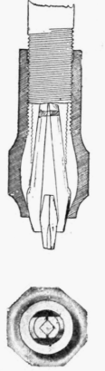 Fig. 78.   Section and plan of socket.