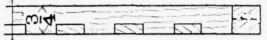 Plan of front with rails let in.