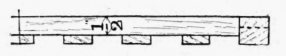Plan of front with rails nailed on.