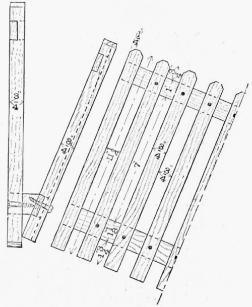 Side elevation. Half elevation of front.