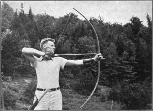 The Draw. The Left Hand Pushes The Bow Outward