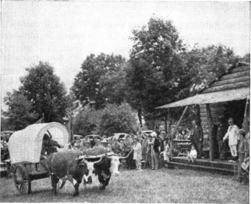 Covered Wagon At Daniel Beard Pilgrimage