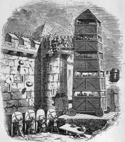 ANCIENT METHOD OF STORMING A FORT.