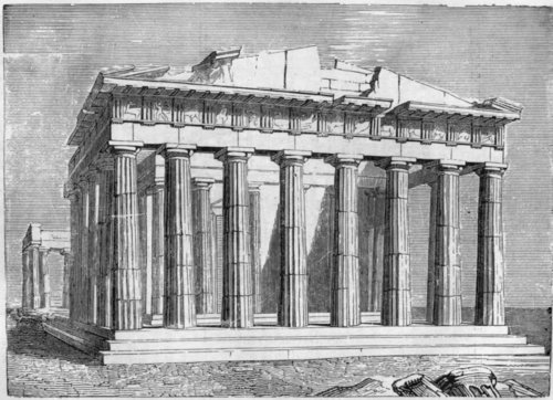 THE PARTHENON. AT ATHENS.