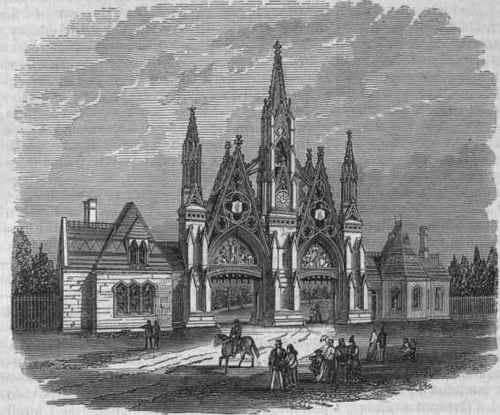 Entrance to Greenwood Cemetery.