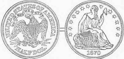 Half Dollar 50 cents (Silver).