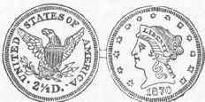 Quarter Eagle $2.50 (Gold).