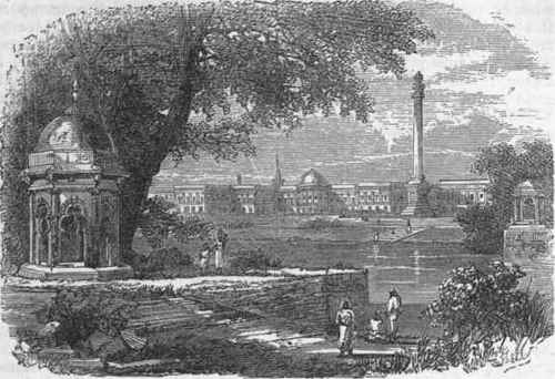 Government Buildings and Ochterlony Monument.