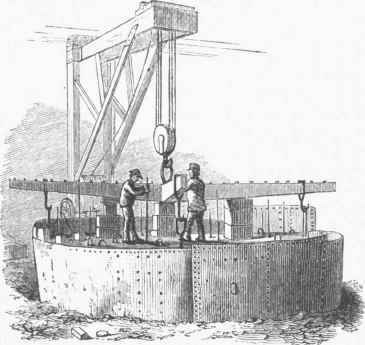Packing the Mould of a Steam Cylinder.