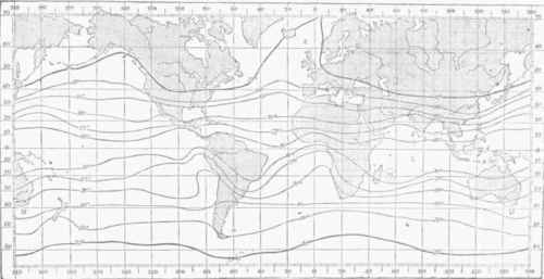 Diagram III. Isotherms or Linus of Equal Temperature lor January.
