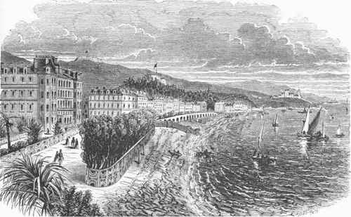 Nice, from the Promenade des Anglais.