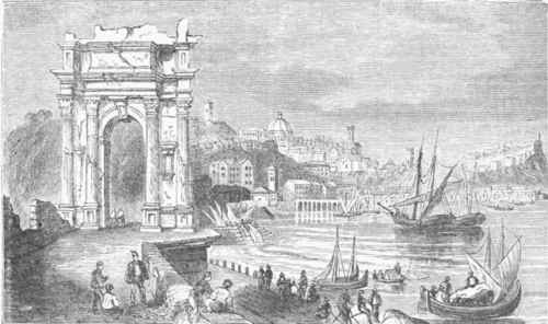 Ancona, with the Arch of Trajan.