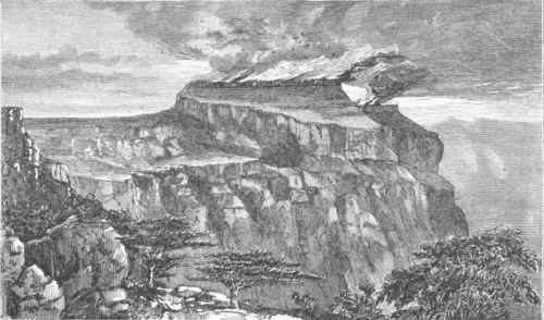 The Burning of Magdala during the Attack by the British.