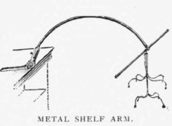 metal shelf arm