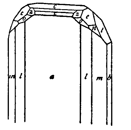 Fig. 1.  Tabular crystal of brookite.