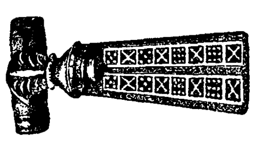 Fig. 11.  Fibula with niello work.